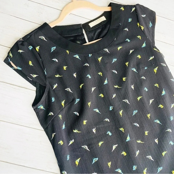 FOND COMTEMPORARY Bird Print Dress Size Small - Picture 5 of 6